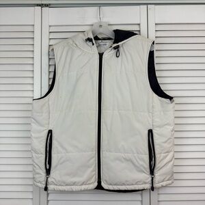 Vintage Tommy Hilfiger Padded White Hooded Vest